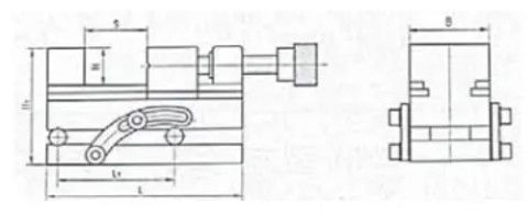 GFB ZXQGG 100 – 125 mm Açılı Vidalı Hassas Mengene